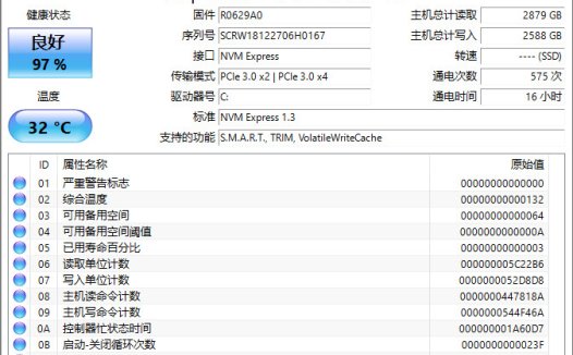 CrystalDiskInfo-硬盘状态检测工具